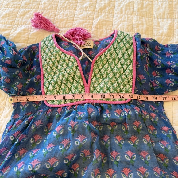 SZ Blockprint Jodhpur Dress Silk Cotton - Picture 8 of 8